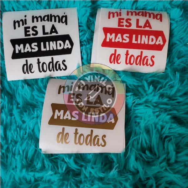 Diseño exclusivo en vinilo para el Día de la Madre