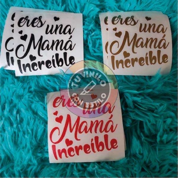 Vinilo adhesivo decorativo para regalo especial del Día de la Madre